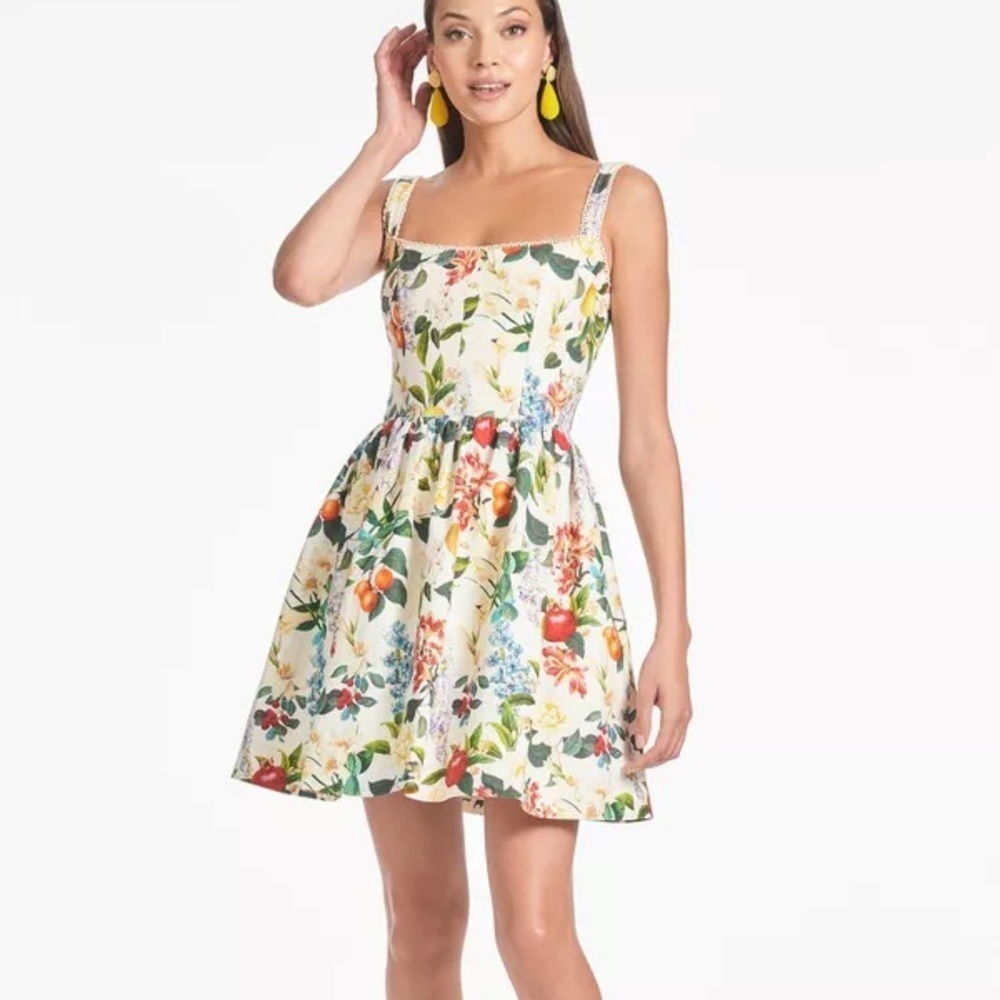 Sachin & Babi Samira Dress in Giorno Giardino Floral Print - Size Medium